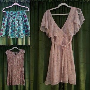 Forever 21 Floral Dresses & Skirt Bundle